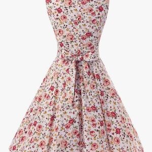 Floral Sleeveless Casual Dress